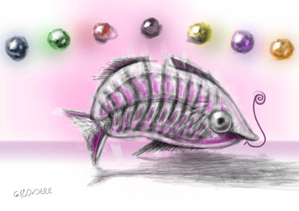 Digital Art Lilacracha (Ölü Balık)